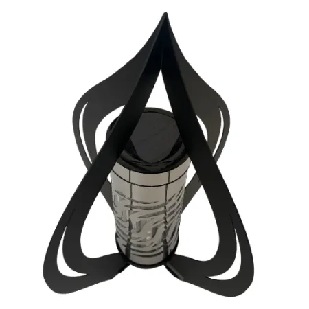 2381-znicz solarny srebrny płomyk mały 1 sztuka